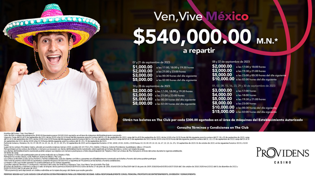 Sorteo Ven, Vive México